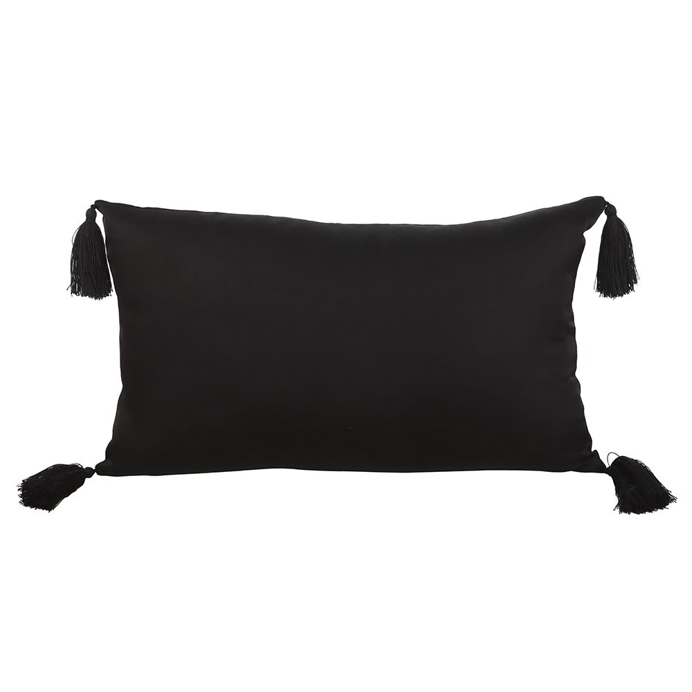 Something Different - Dying to Go to Sleep Satin Zierkissen - Schwarz